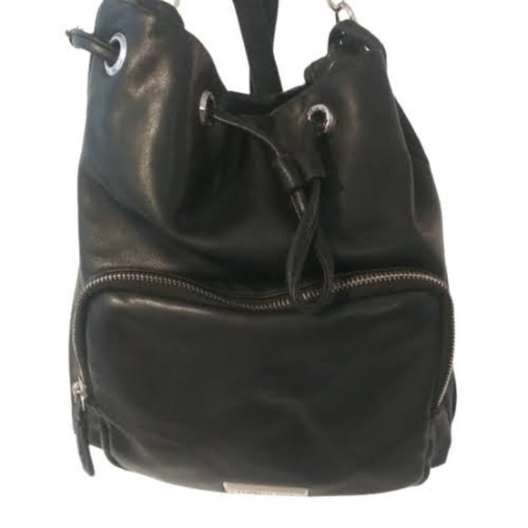 Kenneth Cole Reaction Black Backpack Purse - Picture 1 of 11